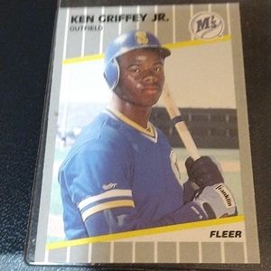 Ken griffey's rookie card Fleer 548